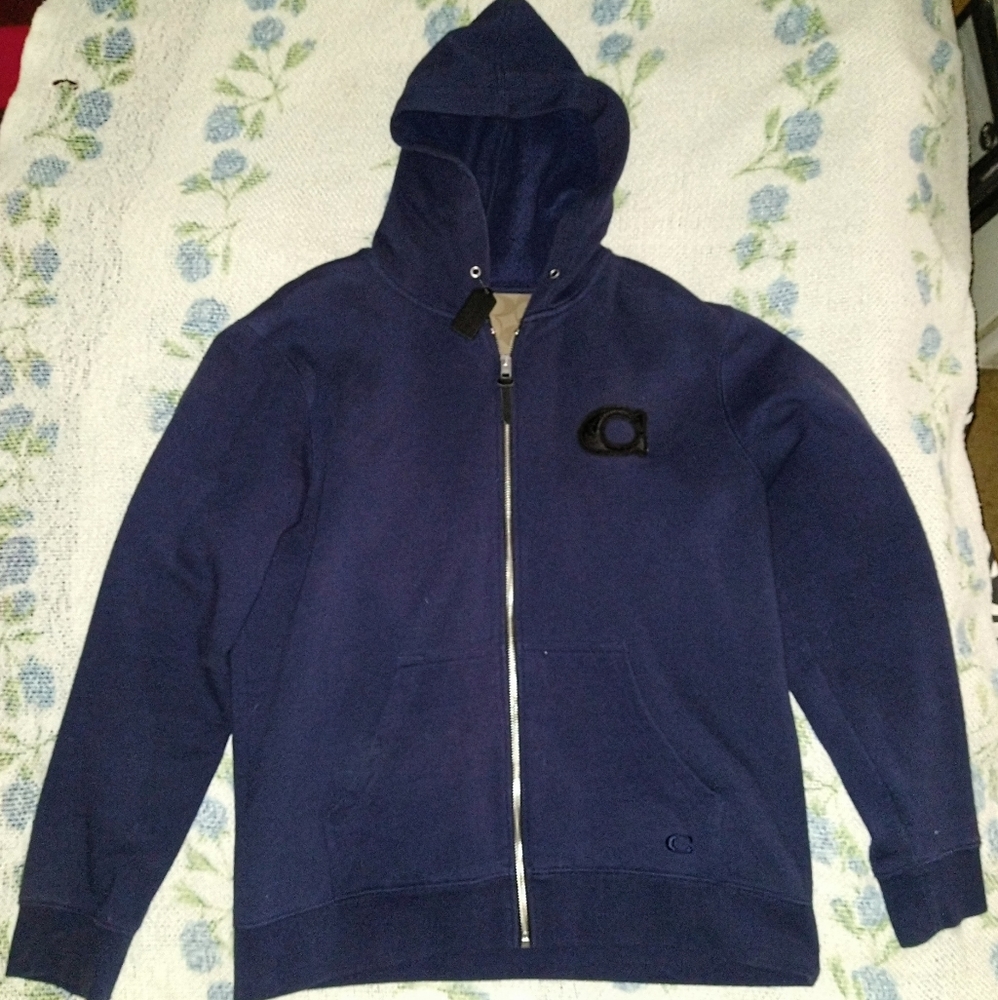 Coach zip up hoodie